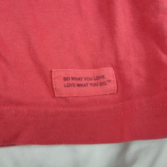 Life Is Good Mens Small Red Shirt Land Of The Free Because Of The Brave Graphic - Picture 5 of 9